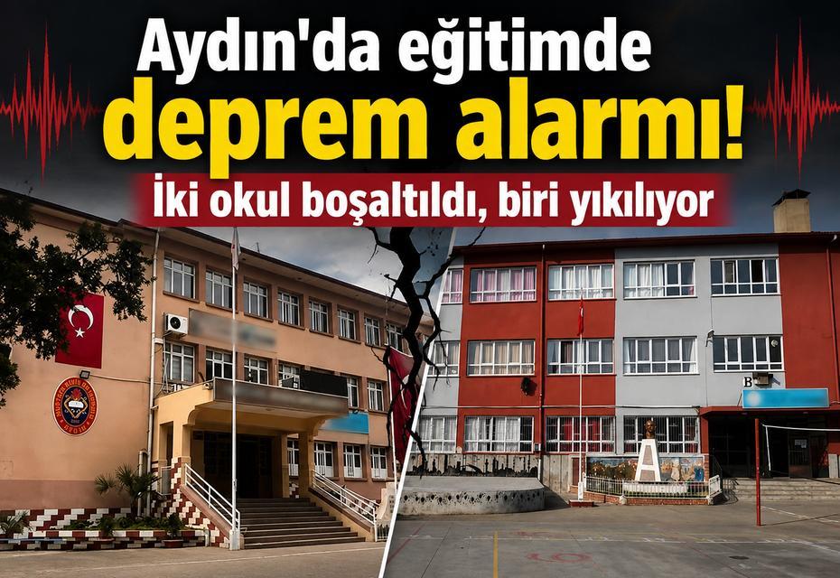 Aydın'da eğitimde deprem alarmı