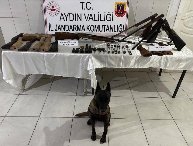 Aydın’da kaçak silah atölyesine jandarma baskını