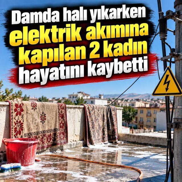 Damda halı yıkarken elektrik akımına kapılan 2 kadın hayatını kaybetti