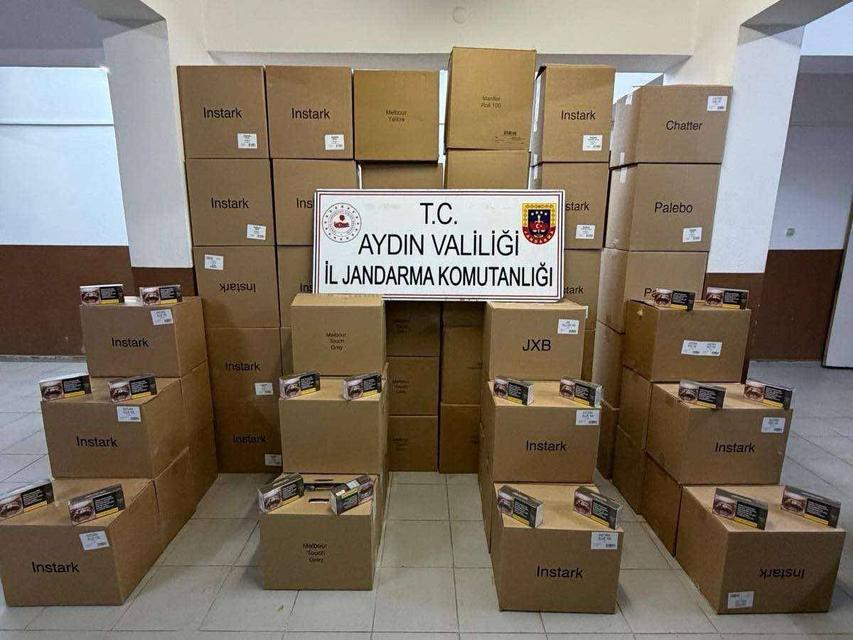 Aydın’da araçtan kaçak malzeme çıktı