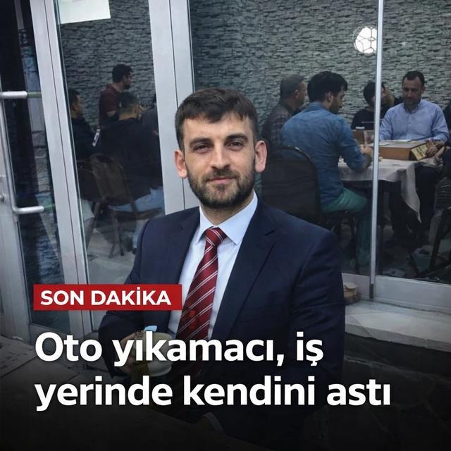 Oto yıkamacı, iş yerinde kendini astı