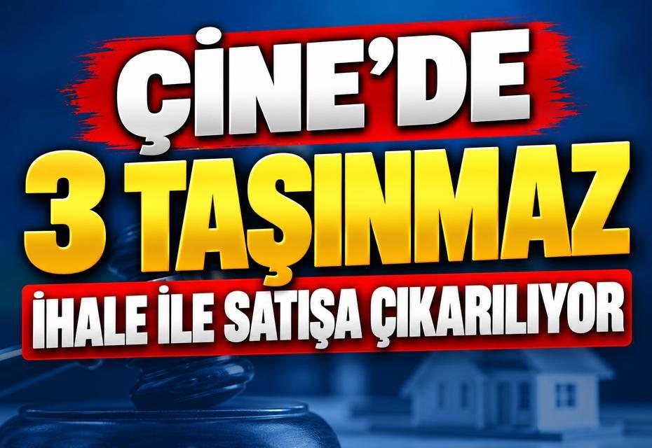 Çine’de 3 taşınmaz ihale ile satışa çıkarılıyor