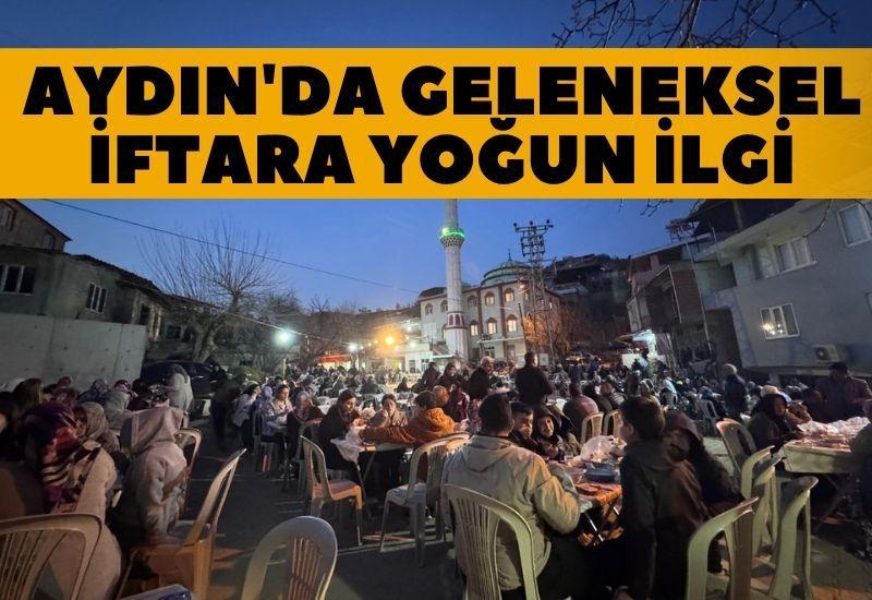 Aydın'da geleneksel iftara yoğun ilgi