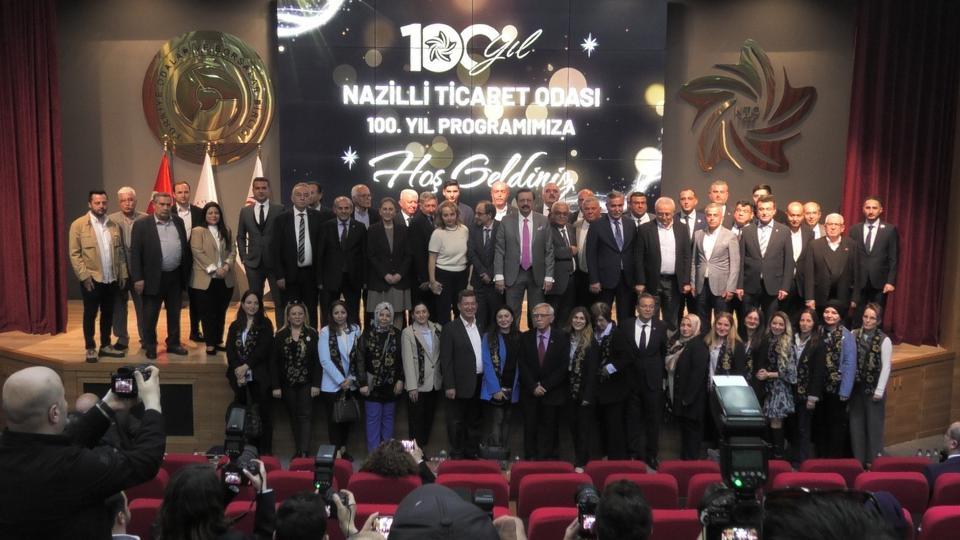 NAZİLLİ TİCARET ODASI 100'ÜNCÜ YILINI TÖRENLE KUTLADI