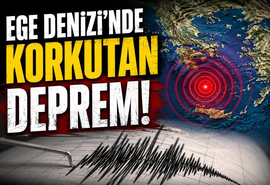 Ege Denizi’nde korkutan deprem!