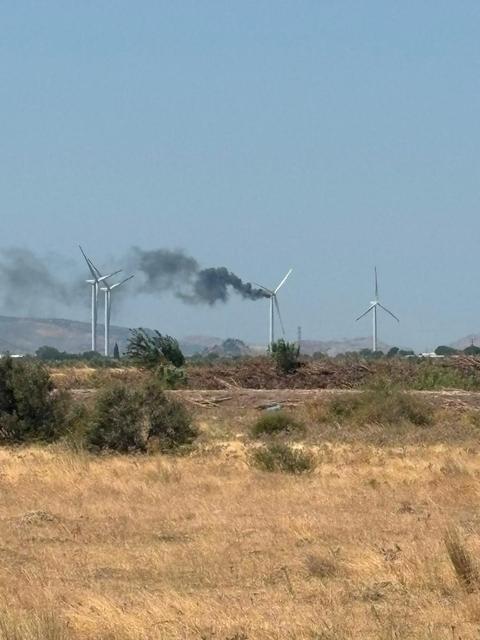 Ege'de bir yangın daha