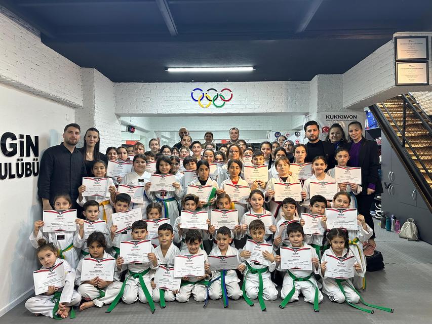 Aydın'da taekwondo birinci dönem kuşak sınavları yapıldı