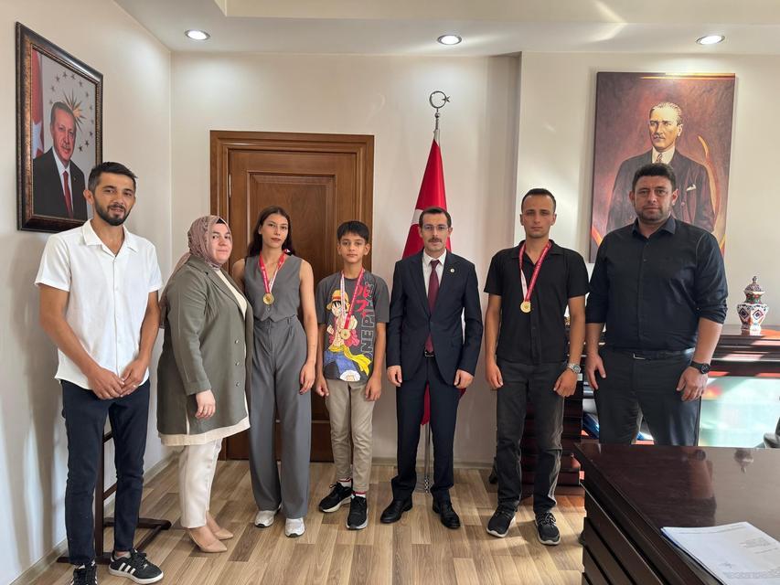 Kaymakam Polat sporcuları ağırladı