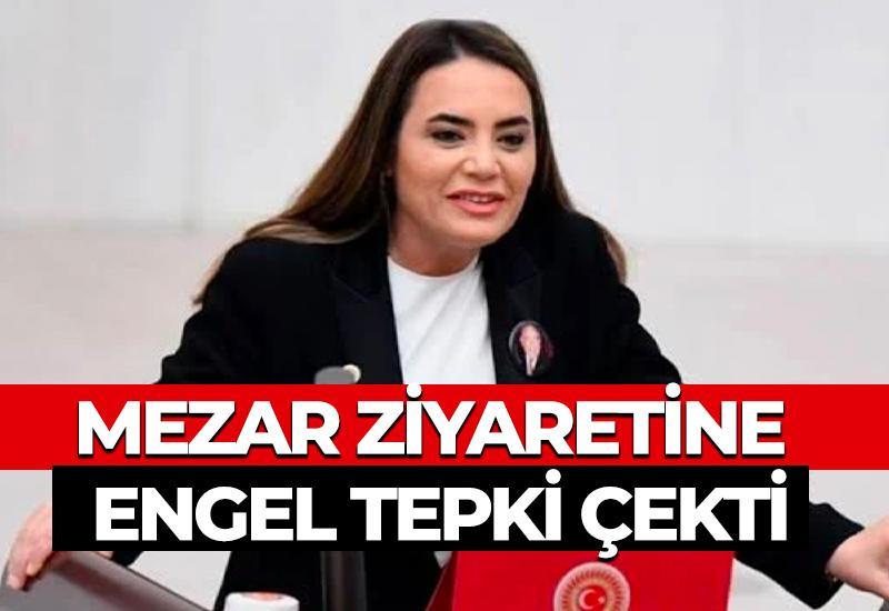 Mezar ziyaretine engel tepki çekti