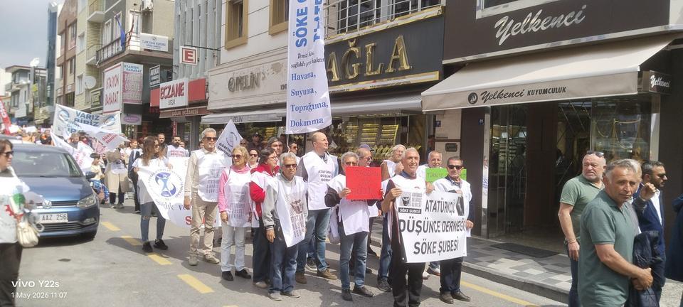Söke  de 1 Mayıs  Emek ve  Dayanışma  Günü Kutlandı