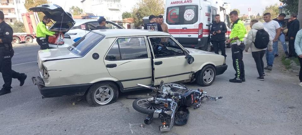 Aydın'da hatalı sollama kaza getirdi: 2 yaralı