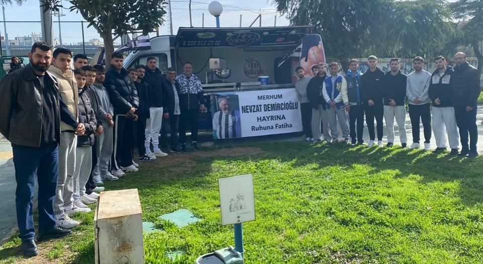 Nevzat Müdür için statta hayır yapıldı