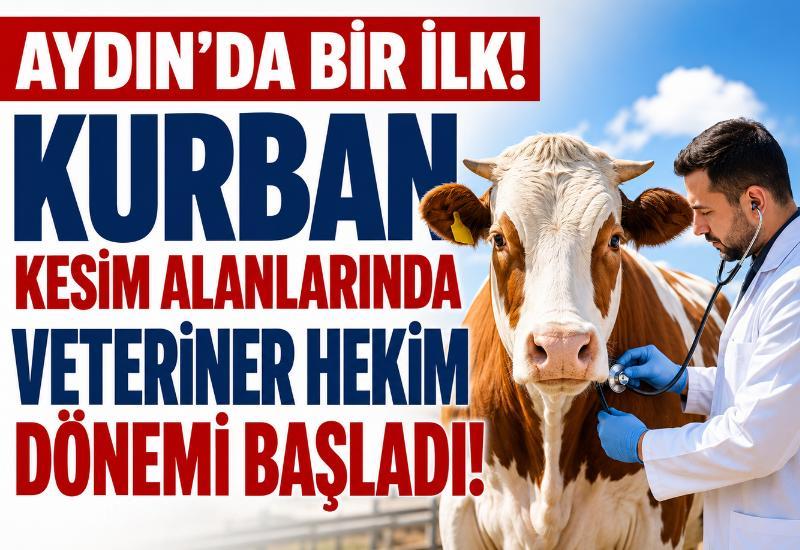 Aydın'da bir ilk! Kurban kesim alanlarında veteriner hekim dönemi başladı