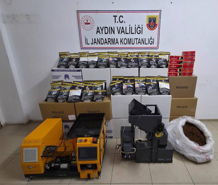 Çine'de kaçak tütün operasyonu
