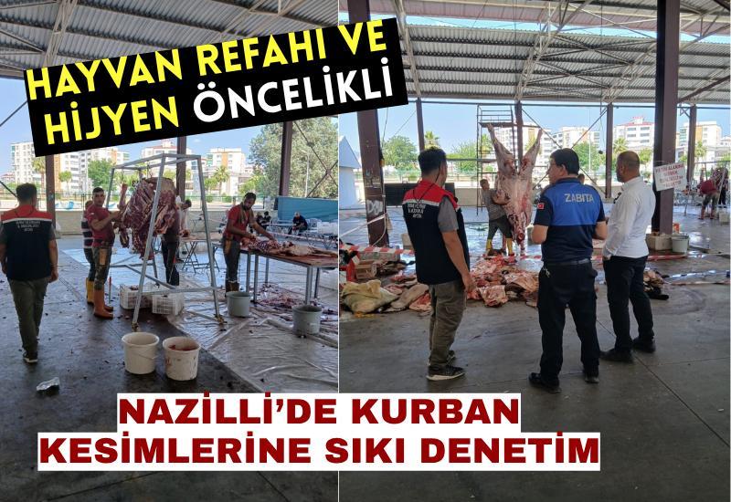 Nazilli’de kurban kesimlerine sıkı denetim