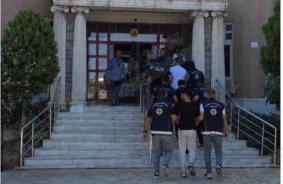 Aydın’da düzenlenen operasyonda yakalan 6 kişi tutuklandı