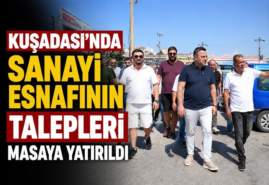 Kuşadası’nda sanayi esnafının talepleri masaya yatırıldı