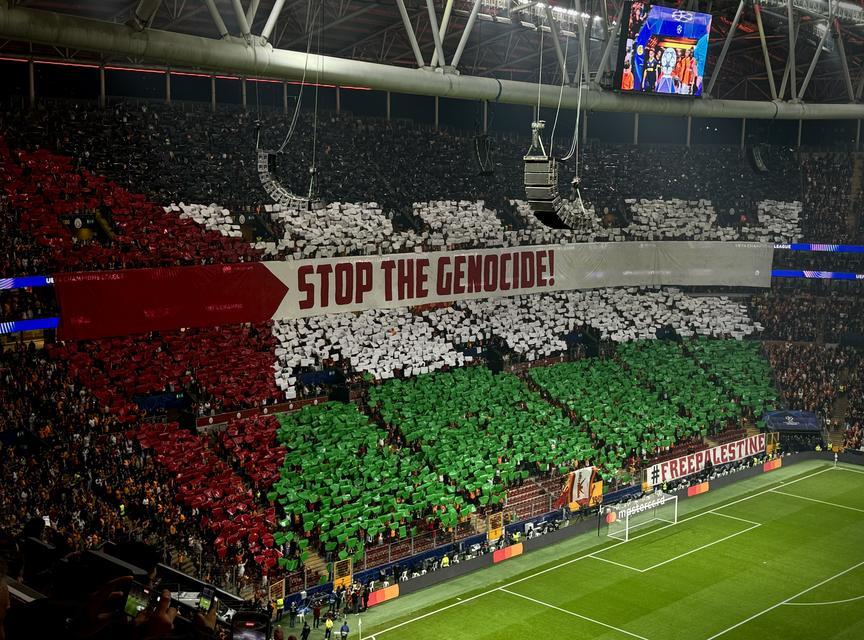 Galatasaray'dan Filistin koreografisi
