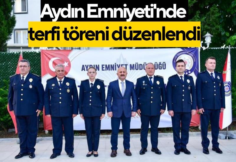Aydın Emniyeti'nde terfi töreni düzenlendi