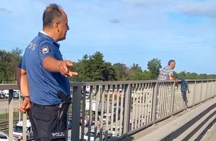 İntihara kalkışan şahsı polis ikna etti