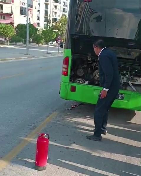 Halk otobüsünde facia ucuz atlatıldı