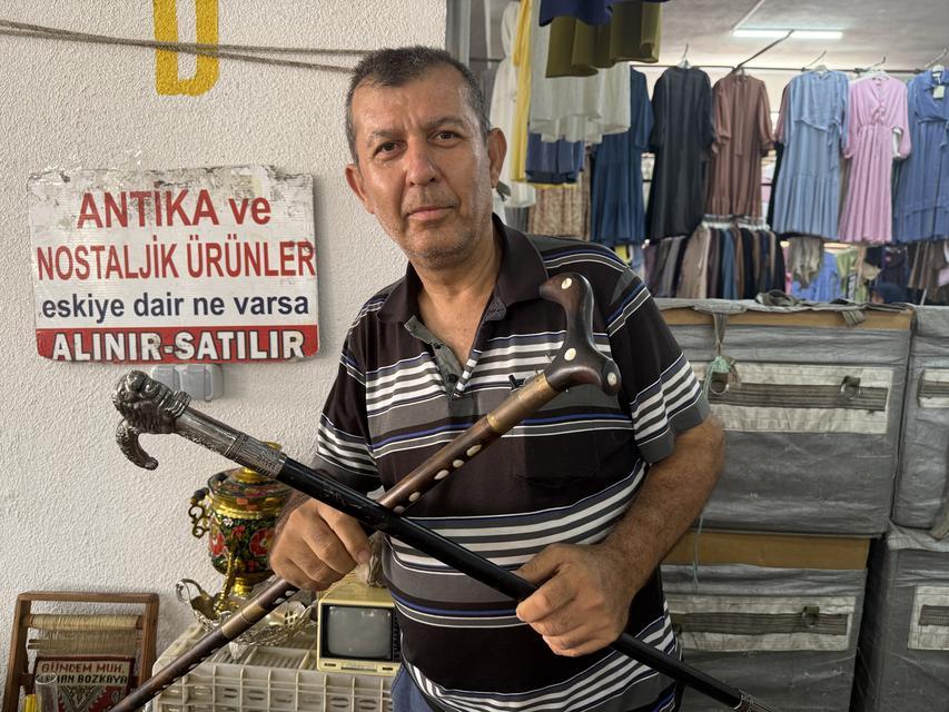 Aydın'da suikast bastonu dikkat çekiyor