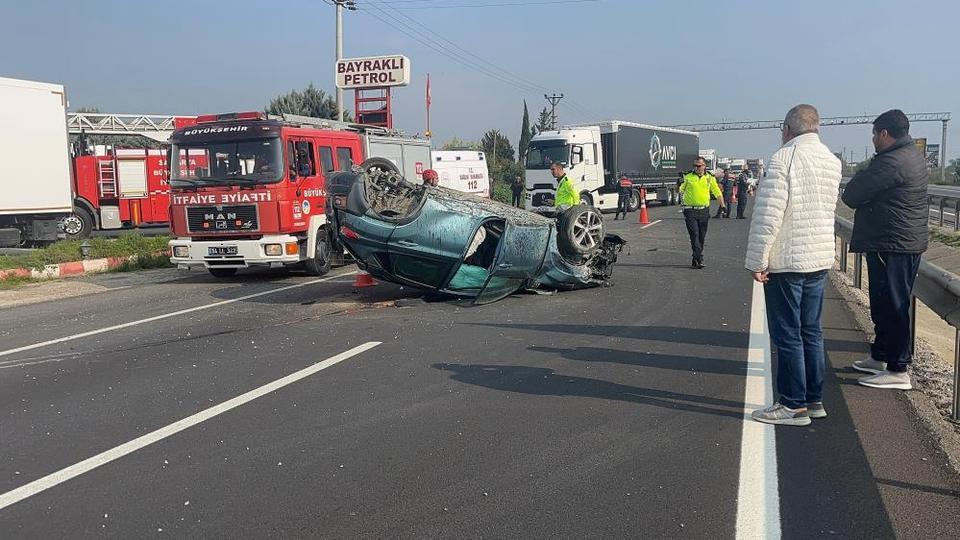 Otomobil takla attı: 2 yaralı