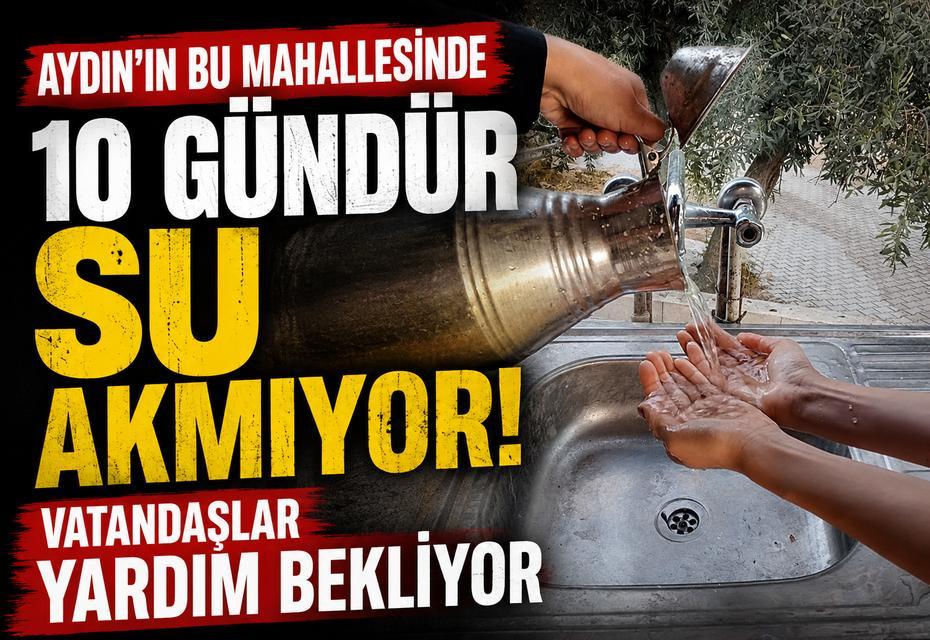Aydın'ın bu mahallesinde 10 gündür su akmıyor: Vatandaşlar yardım bekliyor