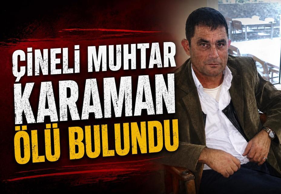 Çineli muhtarın şüpheli ölümü