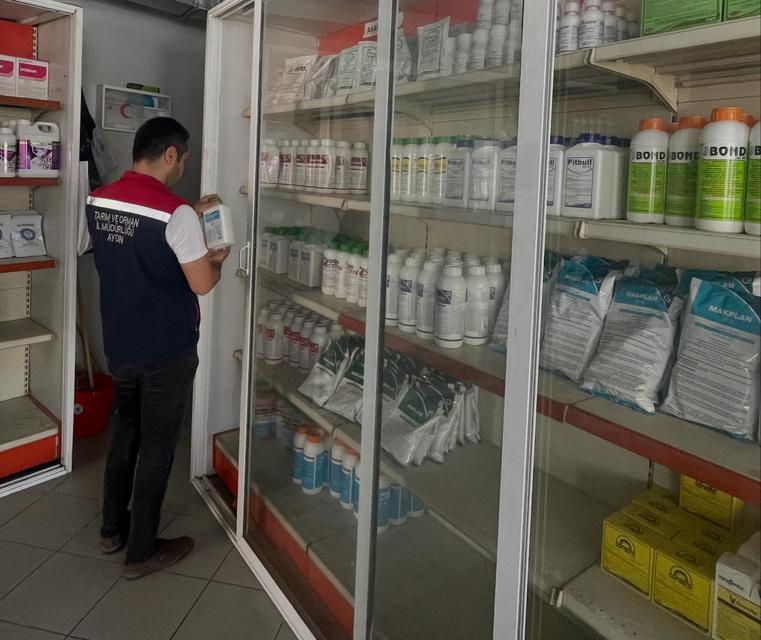 Söke'de tarım bayilerine sıkı denetim! Tek tek incelendi