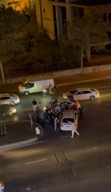 Yol verme kavgası: Biri kaçtı, diğeri kovaladı