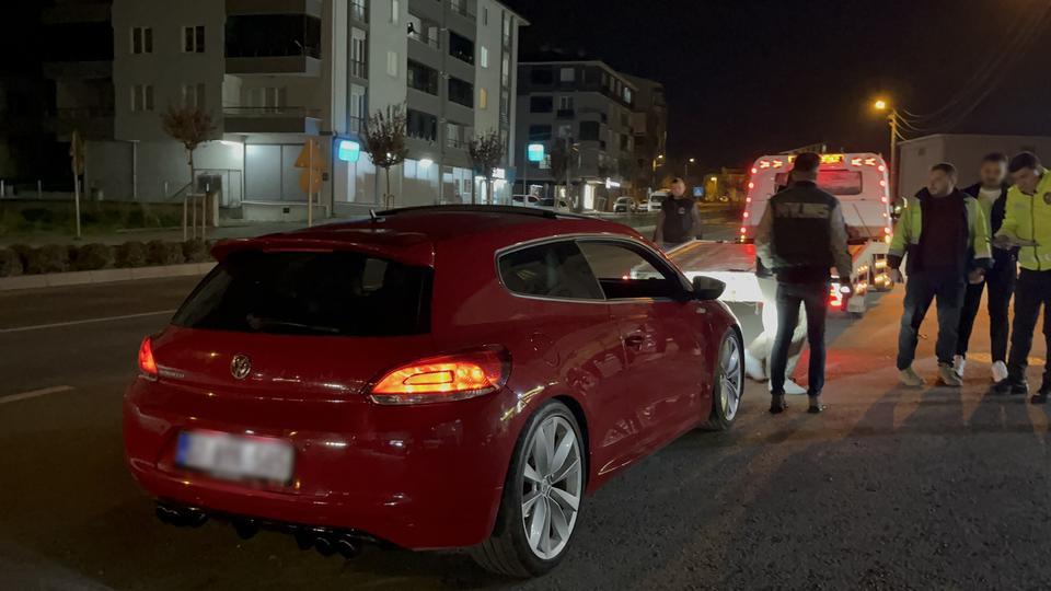 Abart egzozla gezen aracın sürücüsüne ceza