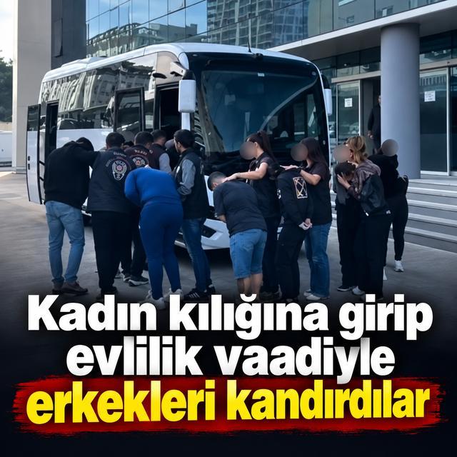 Kadın kılığına girip evlilik vaadiyle erkekleri kandırdılar
