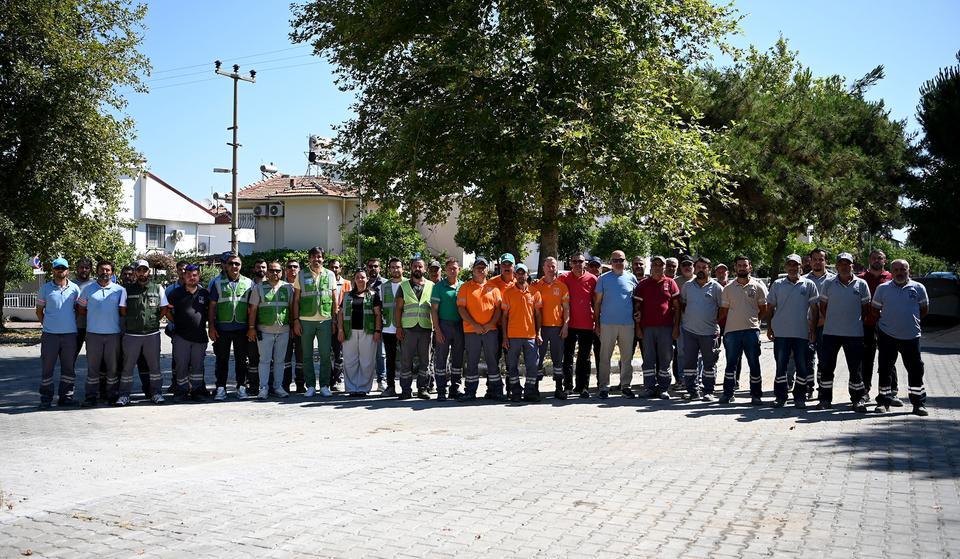 Kuşadası Belediyesi'nden Güzelçamlı'ya hizmet seferberliği