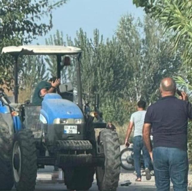 Traktöre arkadan çarpan motosiklet sürücüsü hayatını kaybetti