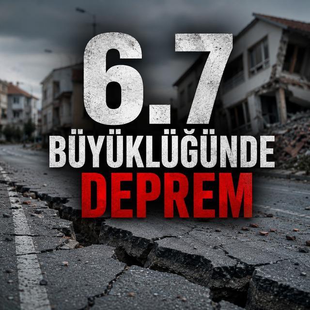6.7 büyüklüğünde deprem