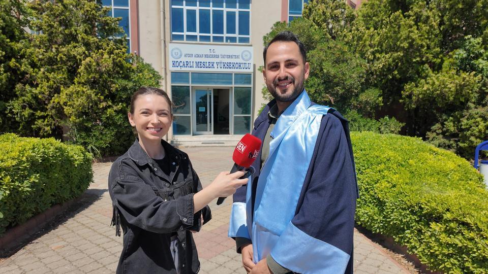 Aydın'da anne adayı okul birincisi, eşi okul üçüncüsü oldu
