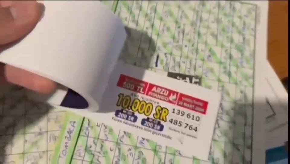 SAHTE PİYANGO BİLETİ BASTIRIP 105 MİLYON TL'LİK HACME ULAŞAN ŞEBEKEYE OPERASYON