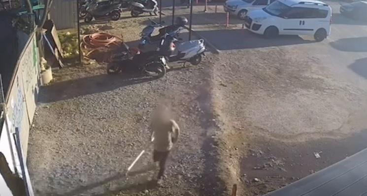 Aydın’da belediye kamerasına saldırı