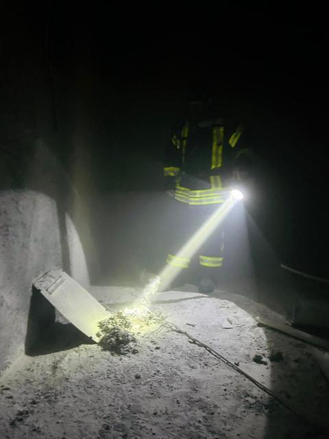 Apartmanda çıkan yangın paniği