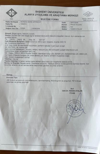 ÖZEL HASTANE ACİLİNDE ÖDEDİKLERİ BİN 293 EUROYU CİMER'E TAŞIDILAR İSVİÇRE VATANDAŞI İKİ GENÇ KIZ, ACİL SERVİSTE YAPILAN İŞLEMLER İÇİN BİN 293 EURO ÖDEYİNCE SAĞLIK BAKANLIĞINA VE CİMER'E ŞİKAYETTE BULUNDU