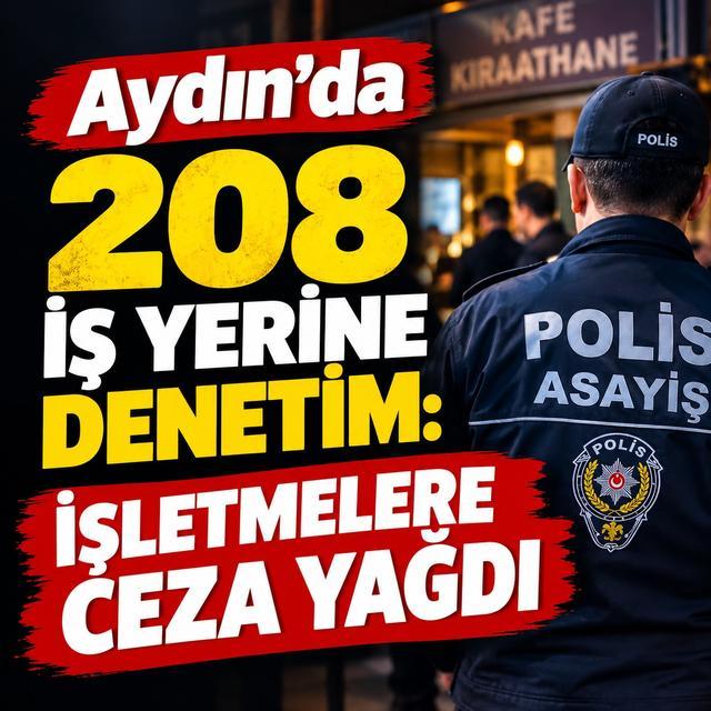 Aydın’da 208 iş yerine denetim: İşletmelere ceza yağdı