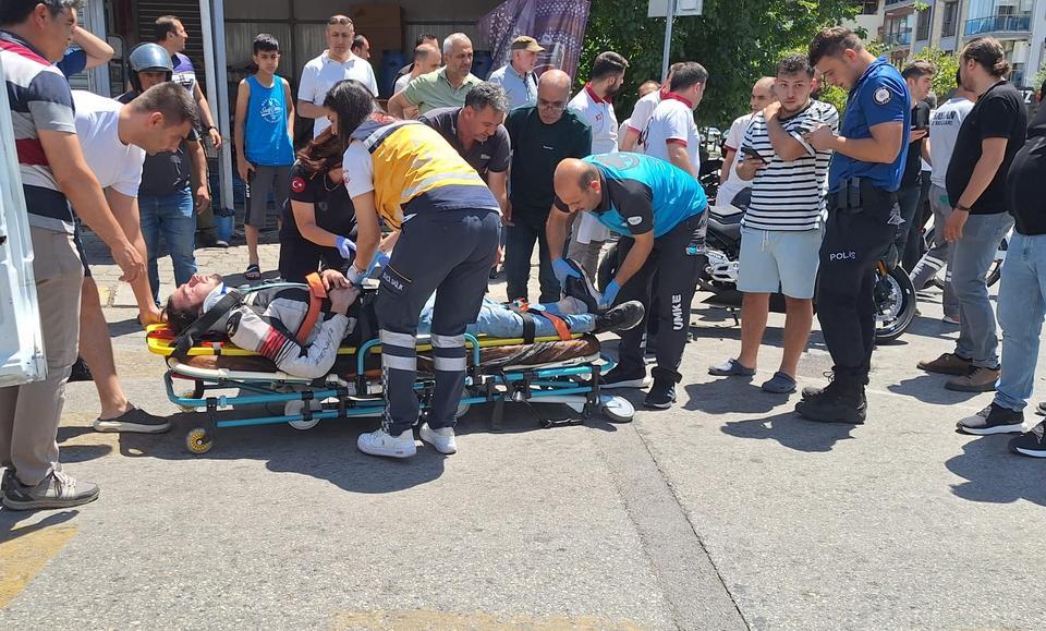 Efeler’de tehlikeli sollama kazayla bitti