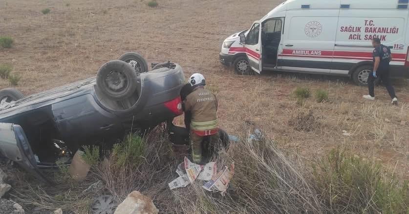 Trafik kazası:2 yaralı
