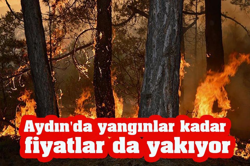 Aydın'da yangınlar kadar fiyatlar da yakıyor