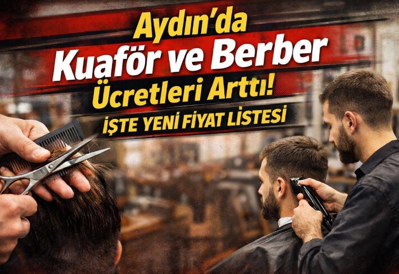 Aydın’da kuaför ve berber ücretleri arttı! İşte yeni fiyat listesi