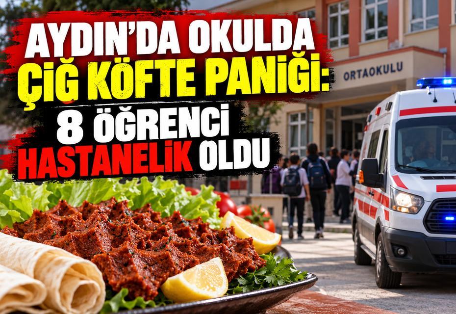 Aydın’da okulda çiğ köfte paniği: 8 öğrenci hastanelik oldu