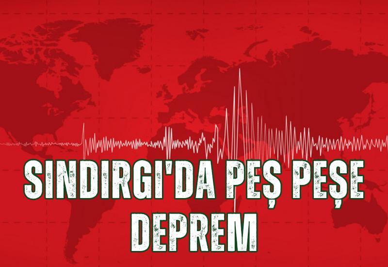 Sındırgı'da peş peşe deprem