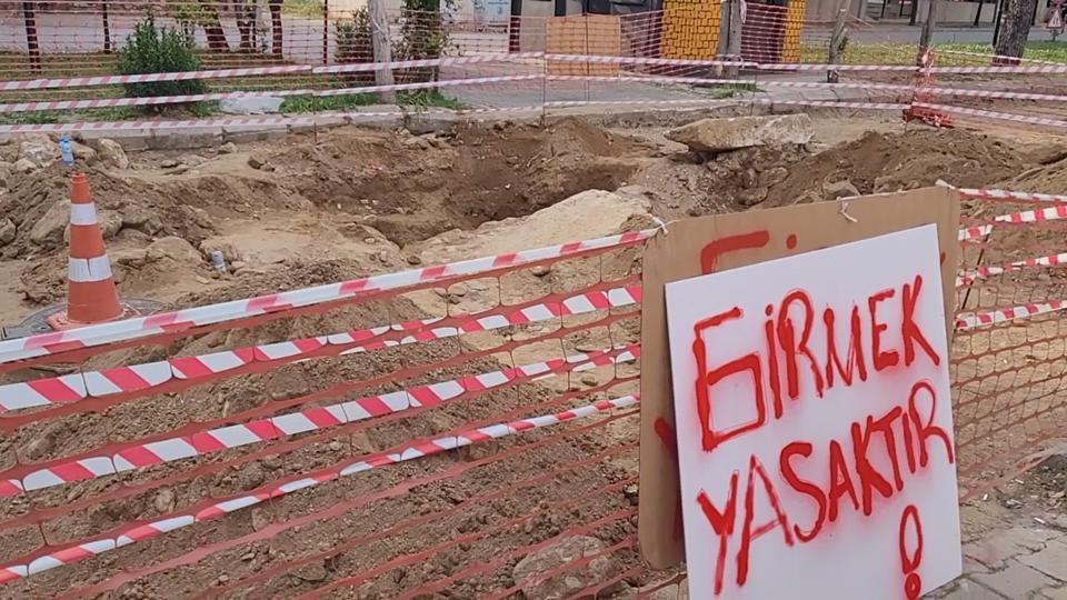 Aydın'da yol çalışmasında tarih fışkırdı