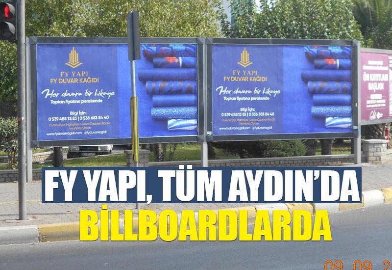 FY Yapı, tüm Aydın’da billboardlarda